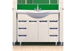 Мебель для ванной Misty Жасмин 105 белая эмаль - 2