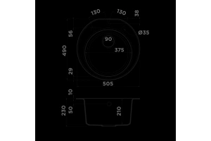 Мойка кухонная Omoikiri Miya Tetogranit/белый (4993506) - 2