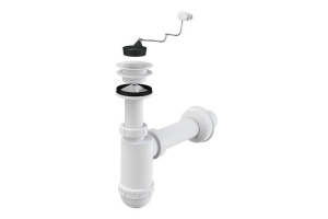 Сифон к ум-ку A42R, d=40, с пластм. решеткой d=63,