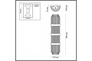 Настенный светильник Odeon Light Hall Empire 4854/4W - 3