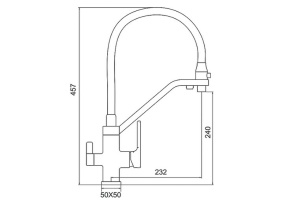 Смеситель для кухни Gappo белый матовый - 3