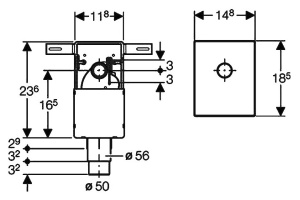 Сифон для раковины Geberit 151.120.21.1 внутристенный - 3