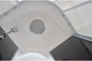 Душевая кабина Royal Bath 100х100 хром стекло тонированное - 3