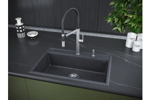 Мойка кухонная Paulmark Stepia 75 графит - 3