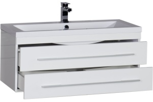 Мебель для ванной Aquanet Нота 100 белая - 2