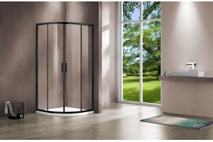 Душевой уголок Vincea Garda VSQ-1G900CLB 90x90, профиль чёрный, стекло прозрачное - 2