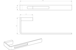 Полотенцедержатель Boheme Q 10945-CR Chrome - 2