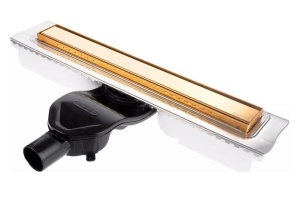 Душевой лоток Berges B1 Keramik 50 золото глянцевое