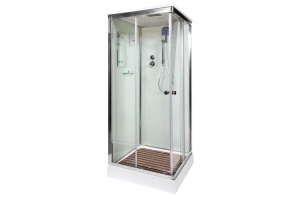 Душевая кабина Deto K 80х80 с электрикой, хром (K408SEL)