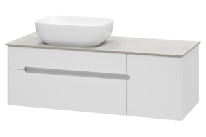 Тумба с раковиной Misty Роял 120 белая матовая