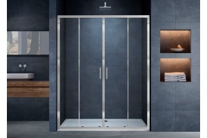 Душевая дверь в нишу Vincea Alpha VDS-3AL2160CL 160 см, стекло прозрачное, хром - 2