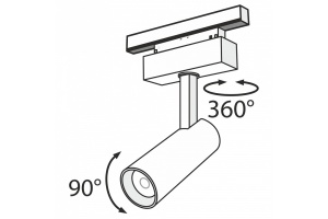 Трековый светодиодный светильник Maytoni Track Lamps TR019-2-10W4K-B - 2