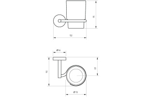 Стакан Veragio Largenta VR.LGT-1940.CR - 2