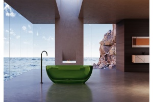 Ванна из полиэфирной смолы Abber Kristall 170х75 зеленый - 3