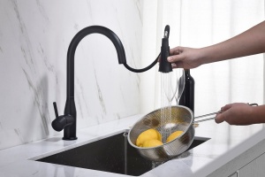 Смеситель Timo Saona 2336/03FL для кухонной мойки, черный - 2