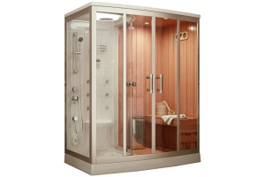 Душевая кабина Frank 160х110 правая с финской сауной