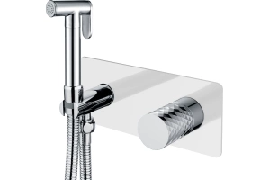 Гигиенический душ Boheme Stick white, diamond chrome (127-WCR)