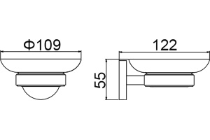 Мыльница Timo Saona 13021/03 - 2