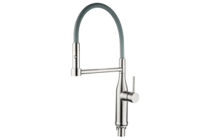 Смеситель для кухни Gappo сатин серый