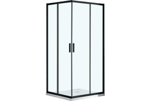 Душевой уголок Vincea Garda VSS-1G900CLB 90x90, профиль чёрный, стекло прозрачное - 3