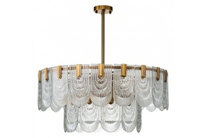 Люстра на штанге Indigo Salice 12022/B/9R Brass