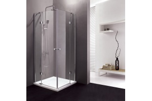 Душевой уголок Cezares Verona 100х90 хром стекло прозрачное