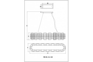 Подвесной светильник Wertmark Nelly WE158.32.323 - 2