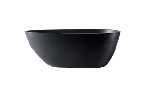 Ванна из искусственного камня Abber Dortmund 170х75 черная без гидромассажа