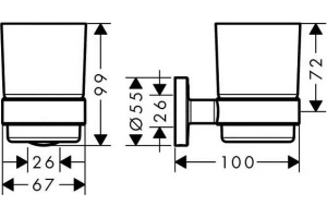Стакан Hansgrohe Logis Universal 41718000 - 2