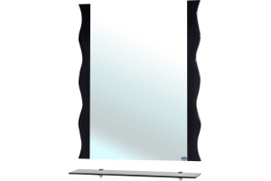 Зеркало Bellezza Мари Волна 80 черное