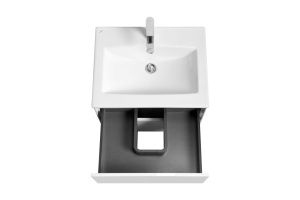 Тумба под раковину Aquaton Сохо 60 белый глянец - 3