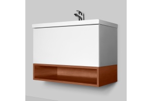 Тумба с раковиной Am.Pm Gem 60 белый глянец, с 1 ящиком - 3