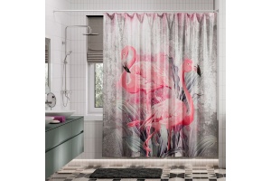 Штора для ванной WasserKraft Lossa 180x200 рисунок - 2