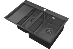 Мойка кухонная Zorg Inox PVD 5178-2-R grafit