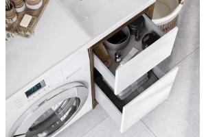 Комплект мебели Aquaton Лондри 40 светлое дерево-белый - 3