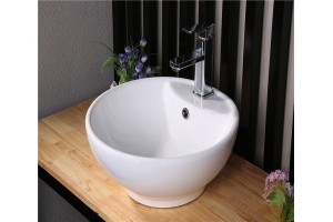 Раковина накладная Ceramalux N белый (9001)