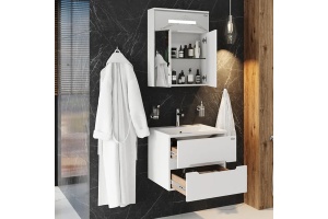 Тумба под раковину Onika Айленд 60 белый (106114) - 3