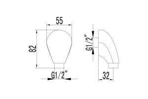 Подключение для душевого шланга Lemark LM4783G для LM4722G, золото - 2