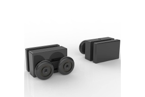 Душевой уголок Black&White Stellar Wind 100х100 черный матовый - 3