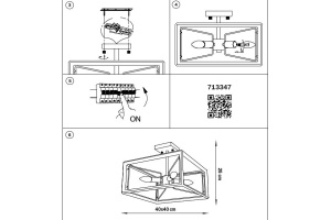 Люстра на штанге Lightstar Regolo 713347 - 3