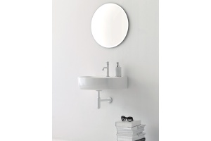 Kerasan Nolita Раковина подвесная/накладная 50х45 см, с 1 отв под смеситель, цвет белый глянцевый - 3