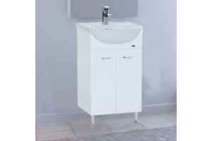 Тумба с раковиной Bellezza Уют 55 белая