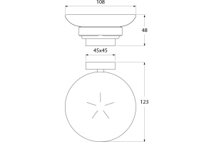 Мыльница, матовое стекло, латунь, Edifice, IDDIS, EDIMBG0i42 - 2