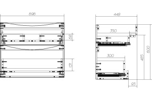 Тумба под раковину BelBagno Marino 70 темное дерево - 3