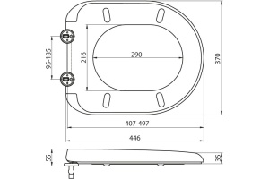 Крышка-сиденье BelBagno BB123SC с микролифтом - 2