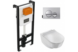 Комплект Jacob Delafon Odeon Rive Gauche E21745RU-00 кнопка хром