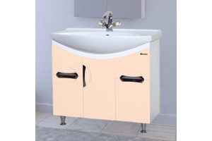 Тумба с раковиной Bellezza Лагуна 85 бежевая