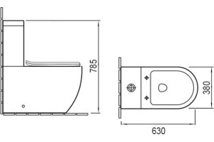 Бачок унитаза Vincea Globo белый - 2
