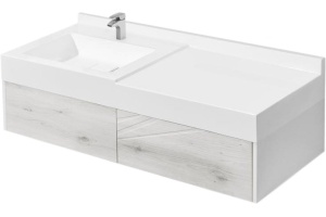 Комплект мебели Aquaton Сакура 120 белый-светлое дерево - 3