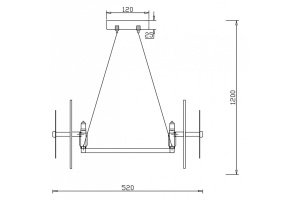 Подвесная люстра Freya Libra FR5172PL-06BS - 3